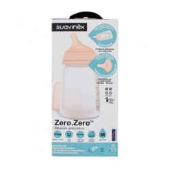 Imagen SUAVINEX BIBERON ZERO ZERO TETINA TALLA M 270 ML