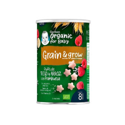 Imagen GERBER ORGANIC TRIGO ARROZ CON FRAMBUESA SNACK 35 G