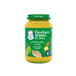 Imagen GERBER ORGANIC GUISANTES PATATAS POLLO TARRITO 190 G