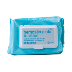 Imagen HEMOSAN CINFA 60 TOALLITAS