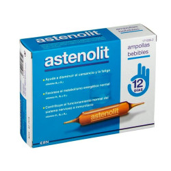 Imagen ASTENOLIT AMPOLLAS VIDRIO BEBIBLES 10 ML 12 U