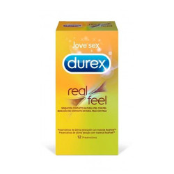 Imagen DUREX REAL FEEL SIN LATEX PRESERVATIVOS 12 U