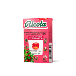 Imagen RICOLA CARAMELOS ARANDANO ROJO 50 G