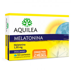 Imagen AQUILEA MELATONINA 1.95 MG 60 COMP