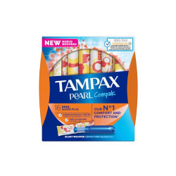 Imagen TAMPAX COMPAK PEARL SUPER PLUS 16 U