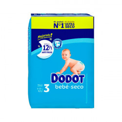 Imagen DODOT BEBE SECO T3  6-10 KG 40 U