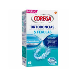 Imagen COREGA ORTODONCIAS & FERULAS 66 TABLETAS LIMPIADORAS