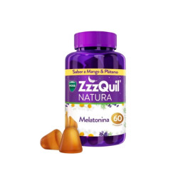 Imagen ZZZQUIL NATURA MELATONINA SABOR MANGO & PLATANO 60 GOMINOLAS