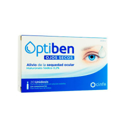 Imagen OPTIBEN OJOS SECOS 0.25 ML MONODOSIS 20 U