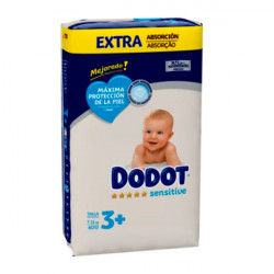 Imagen DODOT SENSITIVE EXTRA TALLA 3 PLUS 7-11 KG 56 U