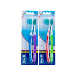 Imagen ORAL B CEPILLO 1,2,3 4 MEDIO 2 U