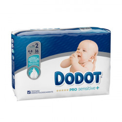 Imagen DODOT PRO SENSITIVE TALLA 2 4-8 KG 36 U