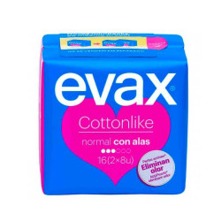 Imagen EVAX COTTONLIKE NORMAL CON ALAS 16 U